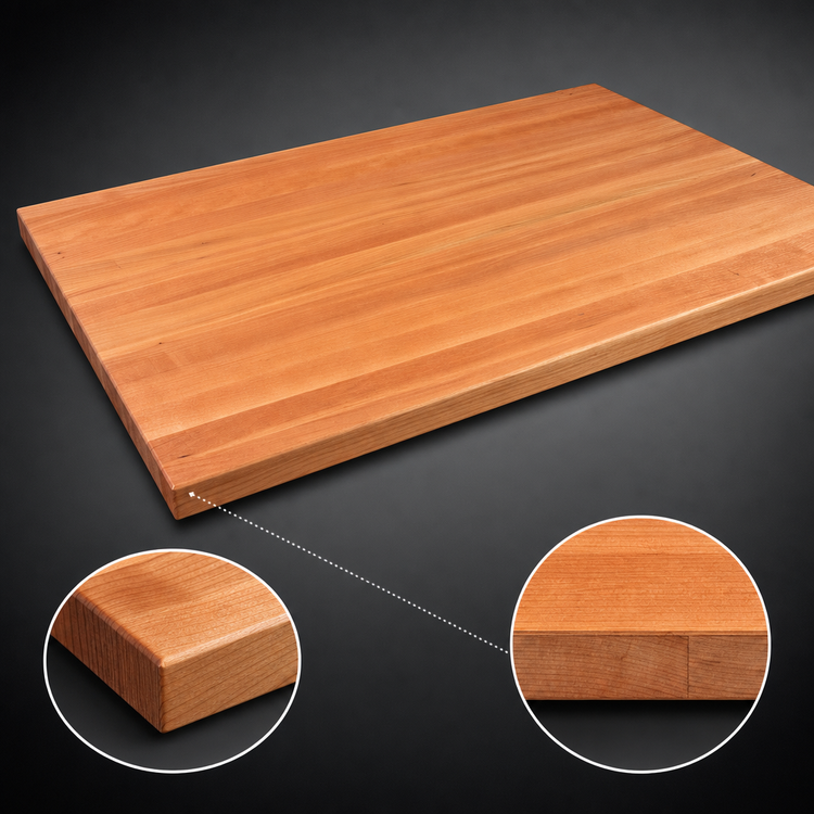 Product image #4 for John Boos Boos Block 60-Inch x 36-Inch x 3-Inch American Cherry Edge Grain Kitchen Countertop