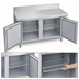 Thumbnail image #4 for La Rosa 54-Inch Wide Two-Section Remote Refrigeration Work Top Freezer Base with Doors