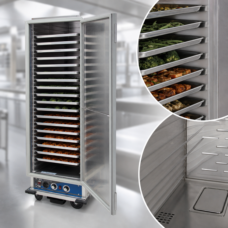 Product image #5 for BK Resources Full Size Mobile Insulated Heater/Proofer Cabinet, 35 Pan Capacity