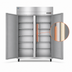 Thumbnail image #4 for Hoshizaki HC2A-FS Two-Section Full-Size Heated Holding Cabinet
