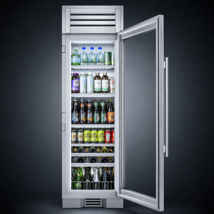 Product image #4 for 24-Inch Wide One-Section Upright Glass Door Reach-In Refrigerator