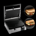 Thumbnail image #4 for Eurodib Single Countertop Panini Grill with 14.5 x 10 in Ribbed Top and Flat Bottom Cast Iron Plates