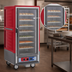 Thumbnail image #4 for Metro C5 3 Series Insulation Armour 3/4-Height Heated Holding and Proofing Cabinet with Clear Polycarbonate Door, Low-Watt, Red