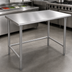 Thumbnail image #4 for Eagle Deluxe Series Stainless Steel Work Table with Flat Top and Tubular Base, 84 Inch x 36 Inch