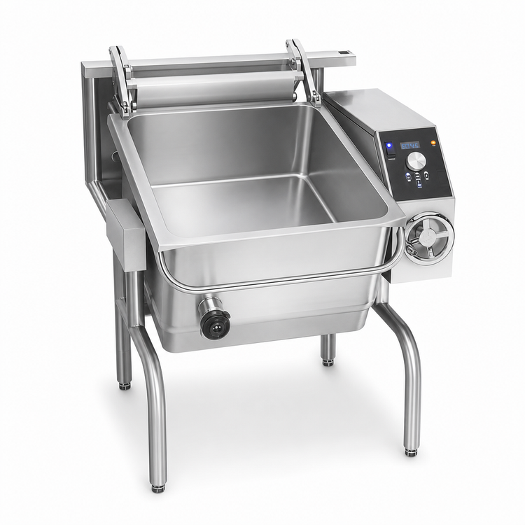 Product image #4 for Groen BPM-15EA Electric Braising Pan and Tilt Skillet, 15-Gallon, Manual Tilt, Advanced Controls