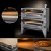 Thumbnail image #4 for Garland GPD60-2 Double Deck Gas Pizza/Baking Oven with 60-Inch x 36-Inch Pyrorock Decks