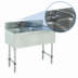 Thumbnail image #4 for Advance Tabco Special Value Series 2-Compartment Bar Sink Unit with Right Drainboard and Splash-Mount Faucet, 36 Inch Stainless Steel