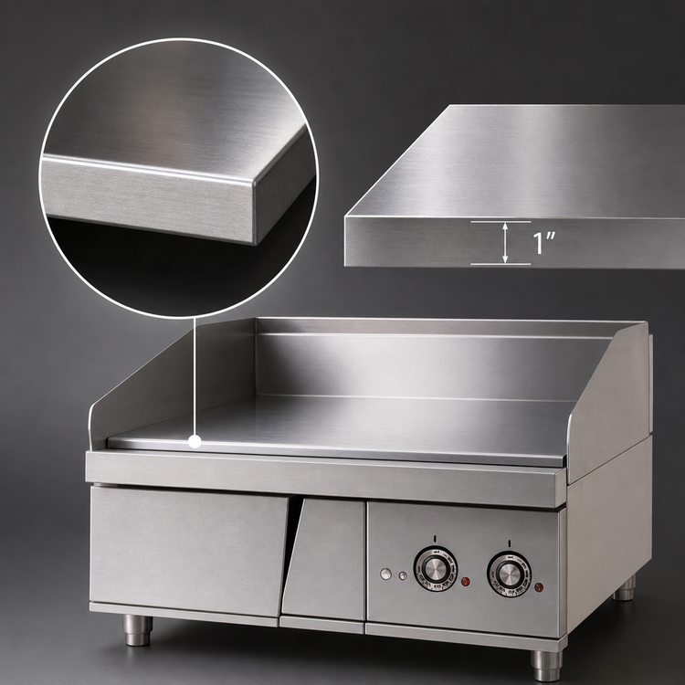 Product image #4 for Lang LG Series 36-Inch Heavy Duty Electric Countertop Griddle with Snap-Action Controls and Polished Steel Plate
