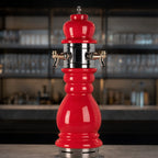 Thumbnail image #4 for Micro Matic USA CT100-2 Countertop Air-Cooled 2-Faucet Ceramic Draft Beer Tower, Black Forest Style