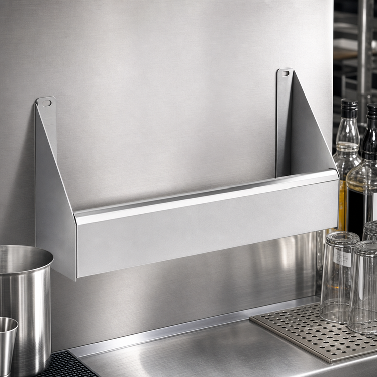 Product image #4 for CHOICE 57-Inch x 5-Inch Stainless Steel Single Speed Rail with Keyhole Mounting