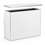 Thumbnail image #4 for Flash Furniture XA-BAR-48-WH-GG Foldable Portable Bar, 47-3/4"W x 19-1/2"D x 42-3/4"H, White Laminate, Removable Aluminum Top