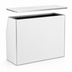 Thumbnail image #4 for Flash Furniture 4' White Laminate Foldable Portable Bar with Removable Aluminum Top