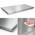 Thumbnail image #4 for John Boos Flat Stainless Steel Countertop, 108 x 30 x 1-1/2 Inch, No Backsplash, NSF