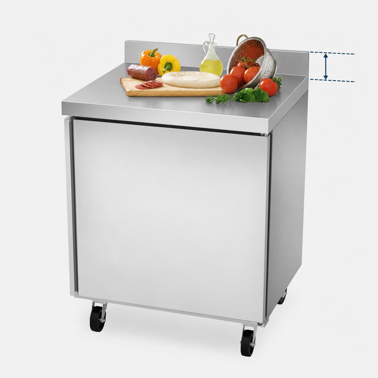 Product image #4 for KoolMore 27-Inch Stainless Steel 1-Section Worktop Refrigerator, 6.3 Cu. Ft., 1 Door