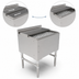Thumbnail image #4 for John Boos 24-Inch Stainless Steel Underbar Ice Bin/Cocktail Unit with Sliding Lid