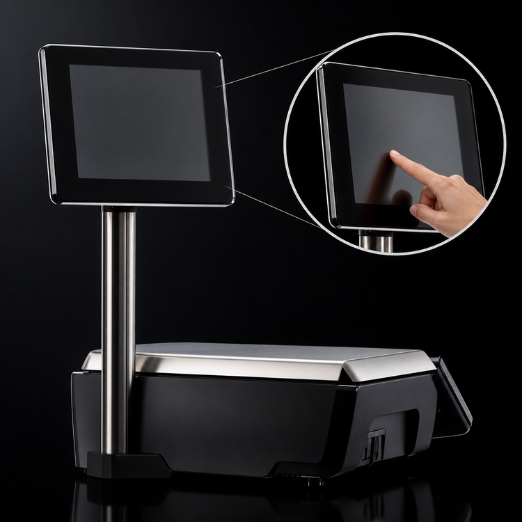 Product image #4 for Hobart Weigh/Wrap GTi Commercial Portion Control Food Scale/Printer with 10-Inch Elevated Customer Display