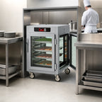 Thumbnail image #4 for Metro C5 C585-SFC-UPFC Controlled Temperature Holding Cabinet, 1/2-Height Pass-Thru, Glass Doors, Touchscreen, 8 Full-Size Sheet Pan Capacity