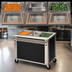 Thumbnail image #4 for DineXpress DXP3HF 3-Well Electric Mobile Hot Food Counter
