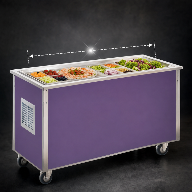 Product image #4 for Vollrath 4-Series Signature Server 60-Inch Frost Top Serving Counter with Enclosed Base, 30-Inch Working Height