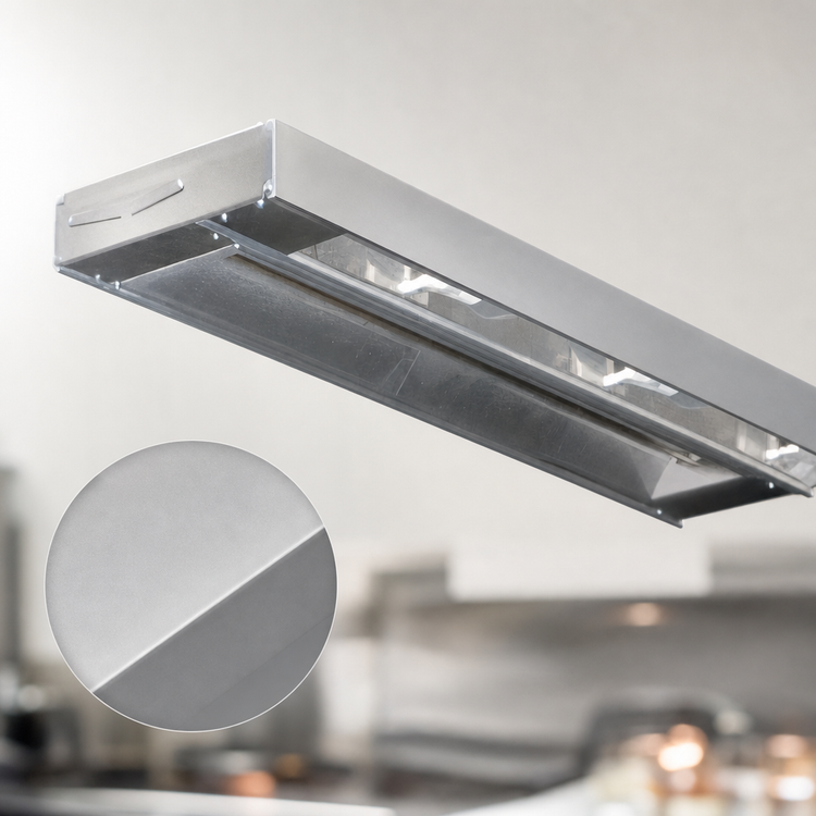 Product image #4 for RedHots 30-Inch Single Rod-Type Strip Heat Lamp, Unlighted, 240V, 450W, Aluminum