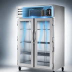 Thumbnail image #4 for True Mfg. - General Foodservice SPEC SERIES STA2R-2G-HC Two-Section Glass Door Reach-In Refrigerator, 38–53 Cu. Ft., Top-Mounted Refrigeration