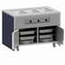Thumbnail image #4 for Atlas Metal INFHB-4 Mobile Electric Hot Food Unit with 4 Wells