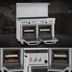 Thumbnail image #4 for Southbend Ultimate 48-Inch Gas Restaurant Range with Thermostatic Griddle and 2 Space Saver Ovens