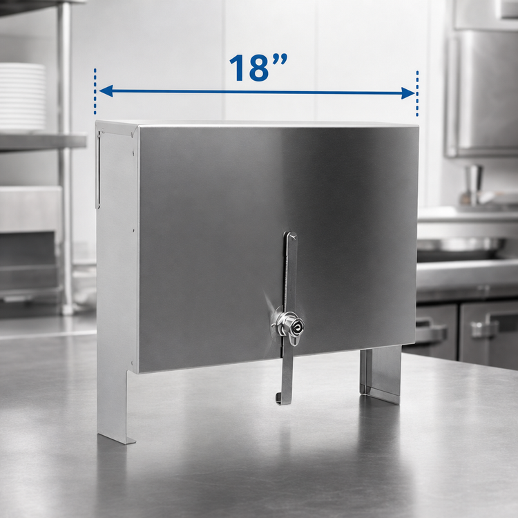 Product image #4 for CHOICE 18-Inch Single Speed Rail Locking Cover, Stainless Steel