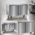 Thumbnail image #4 for Delfield 4560NP Two-Section Worktop/Undercounter Freezer with 2 Solid Doors