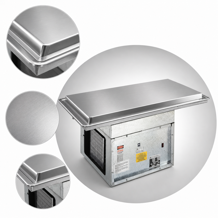 Product image #4 for Atlas Metal WF-6 Self-Contained Drop-In Frost Top, 80-1/4" Wide
