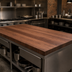 Thumbnail image #4 for John Boos Boos Block 96 Inch x 42 Inch American Black Walnut Edge Grain Kitchen Countertop