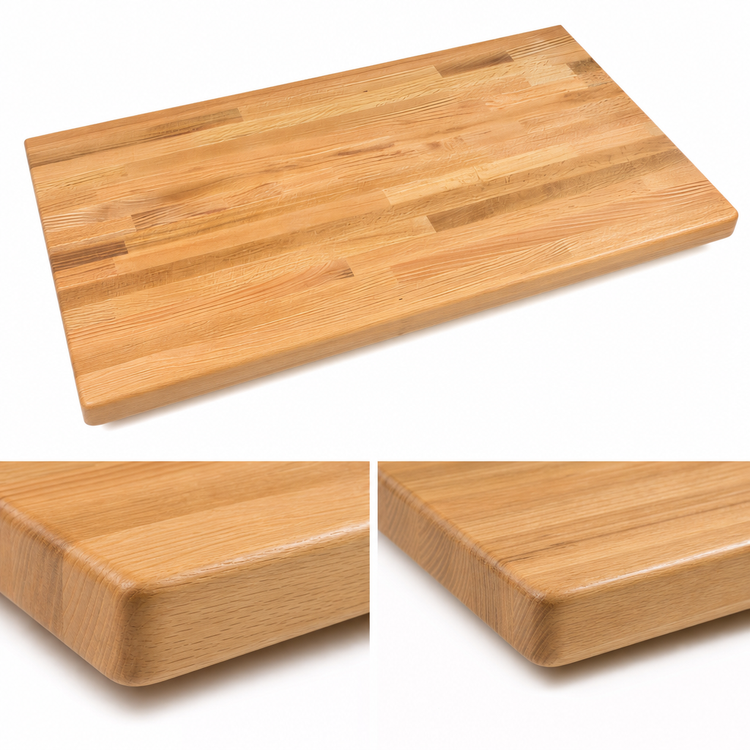 Product image #4 for John Boos Appalachian 96-Inch x 38-Inch Blended Rail Edge Grain Oak Island Countertop, 1-1/2-Inch Thick, Varnique Finish