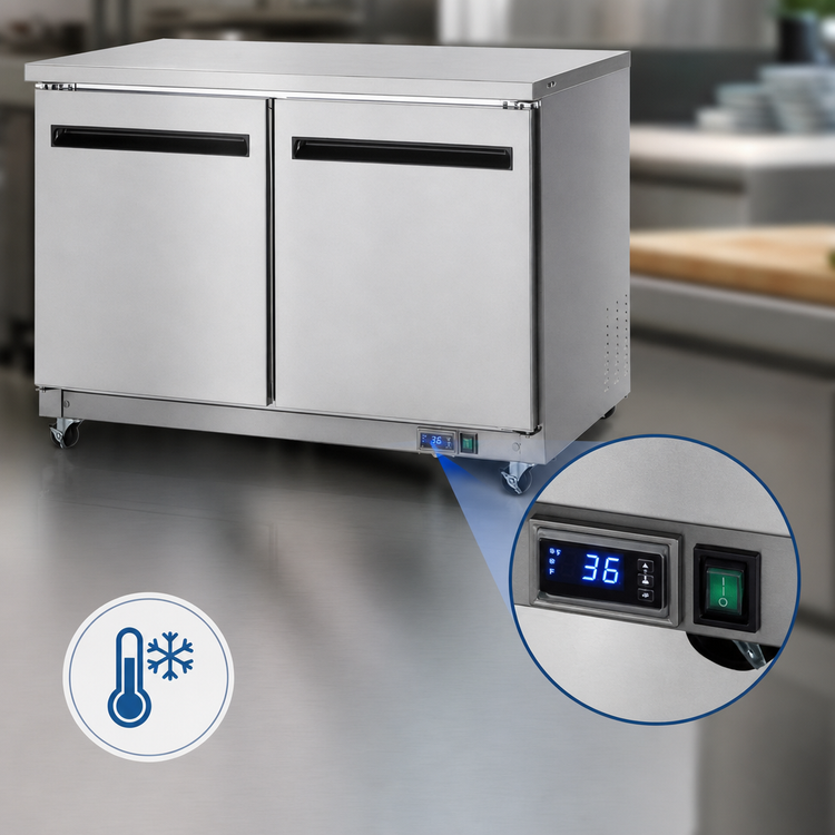 Product image #4 for Arctic Air 48-1/4-Inch Two-Section Undercounter Worktop Refrigerator