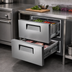 Thumbnail image #4 for Atosa 1-Section 2-Drawer Undercounter Refrigerator, 27-1/2-Inch W, 7.15 Cu. Ft., Rear-Mounted Self-Contained, Stainless Steel