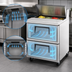 Thumbnail image #4 for True 27 5/8-Inch Two-Drawer Sandwich/Salad Prep Table with 8-Pan Top and R290 Refrigeration