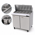 Thumbnail image #4 for Kool-It Signature Mega Top Two-Section Sandwich / Salad Prep Table, 36-Inch Wide, 2 Doors, 15-Pan Top