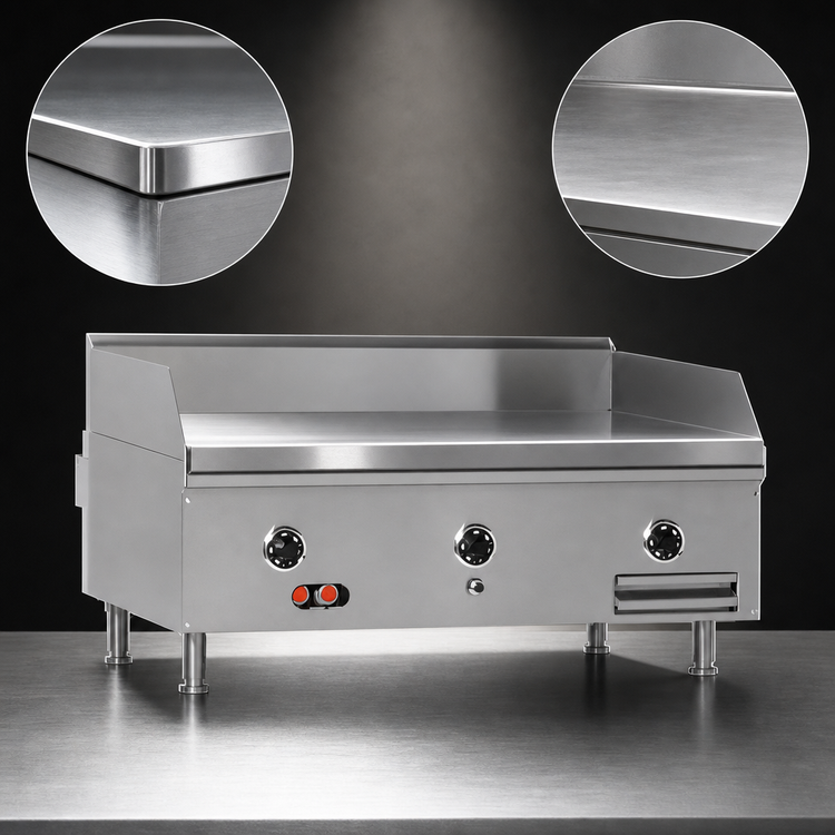Product image #4 for Southbend 72-Inch Countertop Gas Griddle with 1-Inch Polished Steel Plate