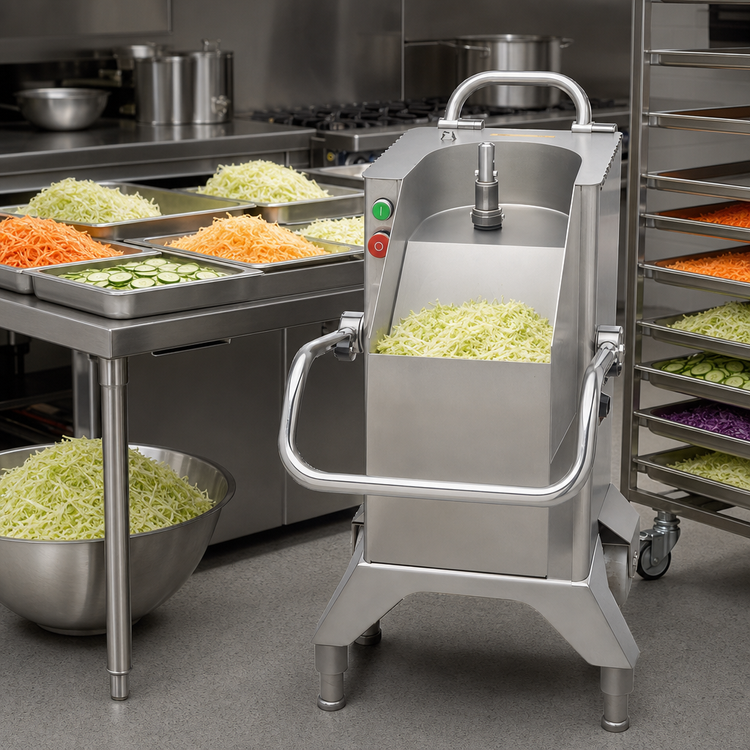 Product image #4 for Hobart FP400i Continuous-Feed Floor Model Food Processor, 132 lb/minute Capacity