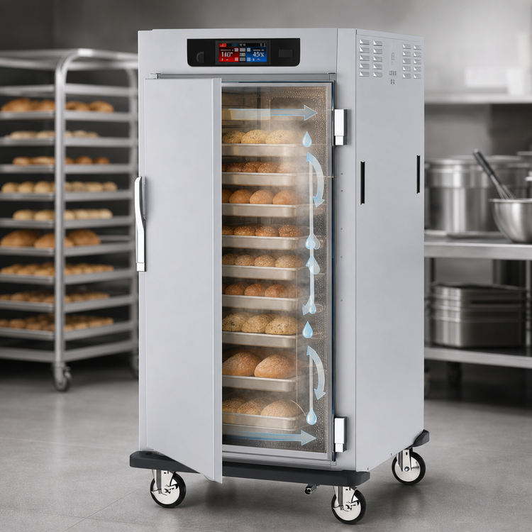 Product image #4 for Metro C5 9 Series Controlled Humidity Heated Holding and Proofing Cabinet, 3/4 Height, Solid Door, Mobile, 29 Pan Capacity, 120V