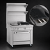 Thumbnail image #4 for Southbend Platinum 32-Inch Gas Heavy Duty Range with 16-Inch Griddle, 16-Inch Charbroiler and Standard Oven
