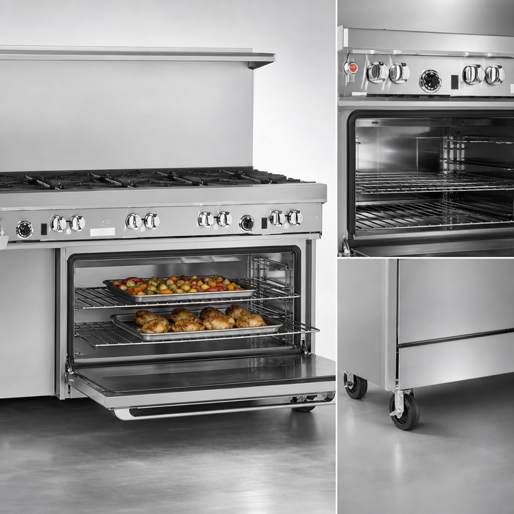 Product image #4 for Southbend Ultimate 60-Inch Gas Restaurant Range with 10 Open Burners, Standard Oven, and Cabinet Base