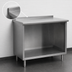 Thumbnail image #4 for Spec-Master Stainless Steel Underbar Work Table with Open Front Cabinet Base, 36 x 24 Inches, 1-1/2 Inch Rear Up-Turn