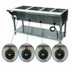 Thumbnail image #4 for Advance Tabco Triumph Supreme Electric Open Well Hot Food Table with Undershelf and Cutting Board Shelf, 4 Wells, 120V