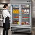 Thumbnail image #4 for KoolMore 54-Inch Two-Section Glass Door Reach-In Refrigerator, 47 Cu. Ft., Bottom-Mount Self-Contained, Stainless Steel