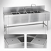 Thumbnail image #4 for Eagle Spec-Bar 4-Compartment Underbar Sink Unit with Left and Right Drainboards, 72-Inch Long x 24-Inch Deep