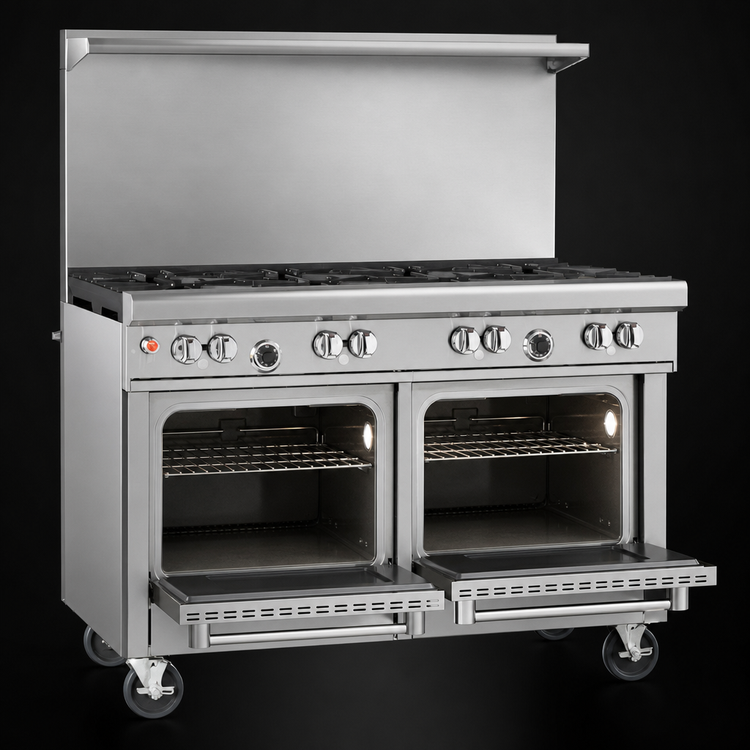 Product image #4 for Southbend Ultimate 48-Inch Gas Restaurant Range with 6 Burners and 2 Space Saver Ovens