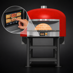 Thumbnail image #4 for Marra Forni Neapolitan NP110G Gas-Fired Brick Pizza Oven with 43.25-Inch Round Deck, Touchscreen Controls and Stand