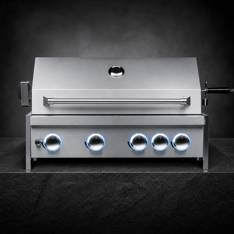 Product image #5 for KoolMore 30-Inch Built-In Liquid Propane Outdoor BBQ Grill with 5 Burners, Stainless Steel