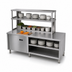 Thumbnail image #4 for Randell Modular Chef Service Counter Right Section with Breaker Panel, 76.5 Inch, Stainless Steel