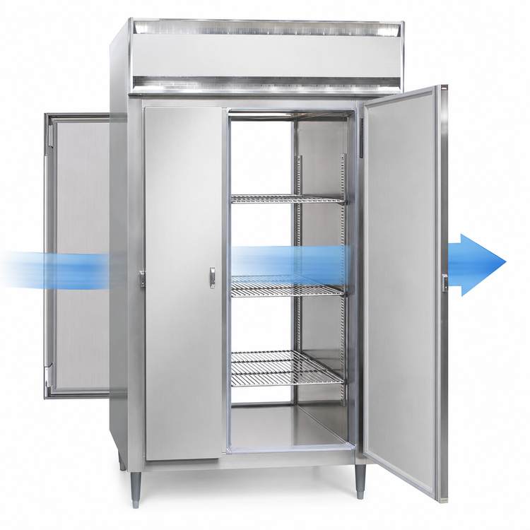 Product image #4 for Continental Refrigerator DL2W-SA-PT Designer Line Two-Section Pass-Thru Heated Cabinet